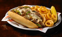 Hooters Philly Cheesesteak Sandwich
